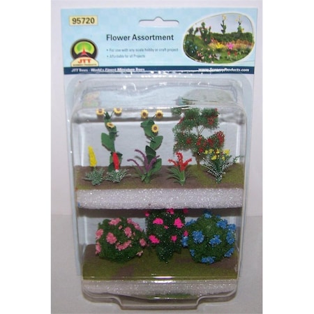 Jtt Scenery All Scales Assorted Flower Plants Set JTT95720